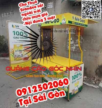 Standee 2 mặt ngoài trời gấp gọn Standee 2 mặt ngoài trời gấp gọn