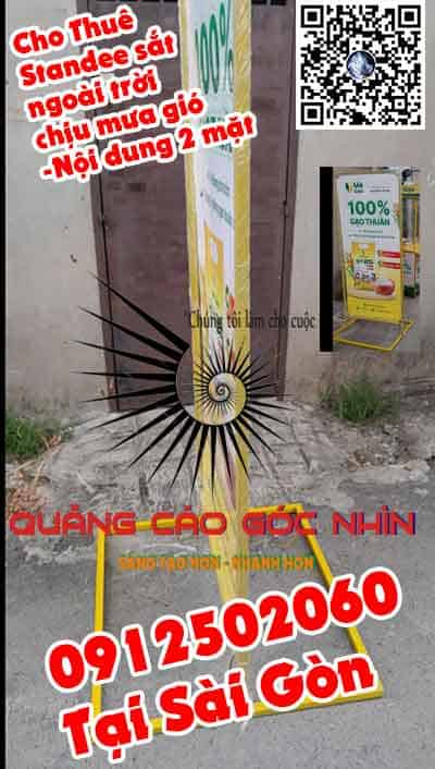 Standee 80x180 cm ngoài trời chống gió lật Standee 80x180 cm ngoài trời chống gió lật