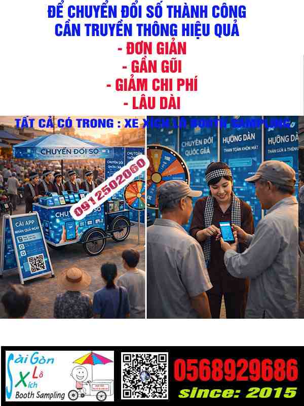 XE XÍCH LÔ BOOTH SAMPLING