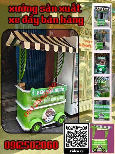 Xe đẩy bán hàng độc lạ