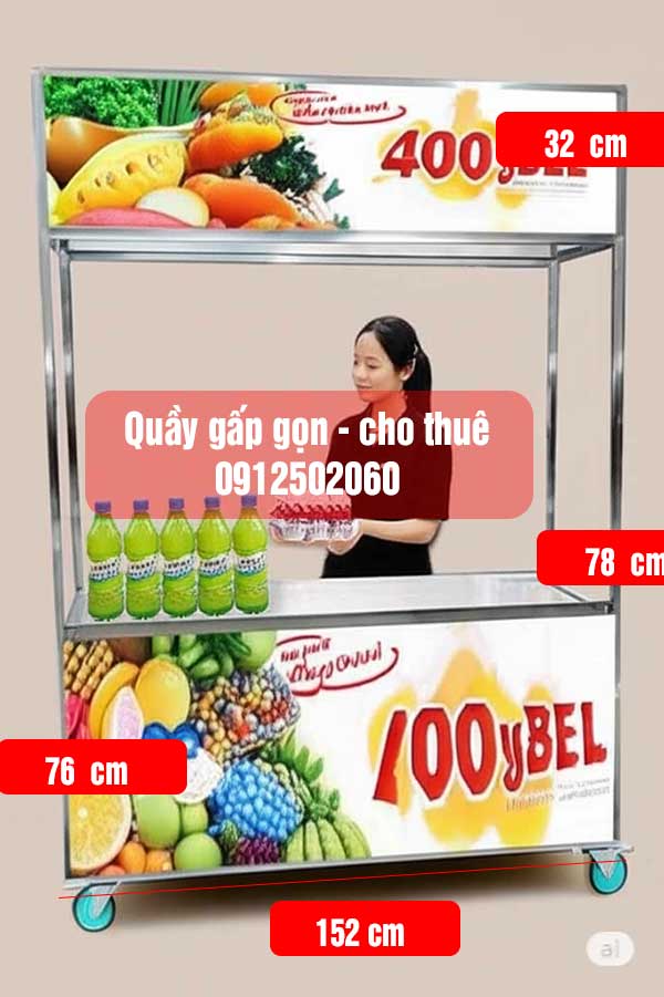 cho thuê xe booth gấp gọn cho thuê xe booth gấp gọn
