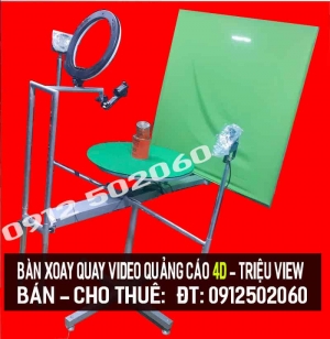 B&agrave;n xoay video quảng c&aacute;o 4D